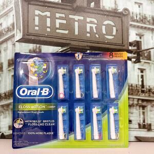 Oral-B Floss Action Replacement Brush Heads 8 Count | Floss-Like Clean